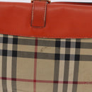 BURBERRY Nova Check Shoulder Bag Canvas Beige Gold Auth ka5963A-3