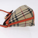 BURBERRY Nova Check Shoulder Bag Canvas Beige Gold Auth ka5963A-5