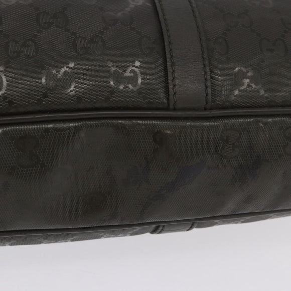 GUCCI GG Implementation Business Bag PVC Green Silver 201480 Auth ka5968