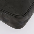 GUCCI GG Implementation Business Bag PVC Green Silver 201480 Auth ka5968-15