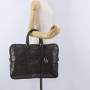 GUCCI GG Implementation Business Bag PVC Green Silver 201480 Auth ka5968-28
