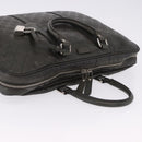 GUCCI GG Implementation Business Bag PVC Green Silver 201480 Auth ka5968-8