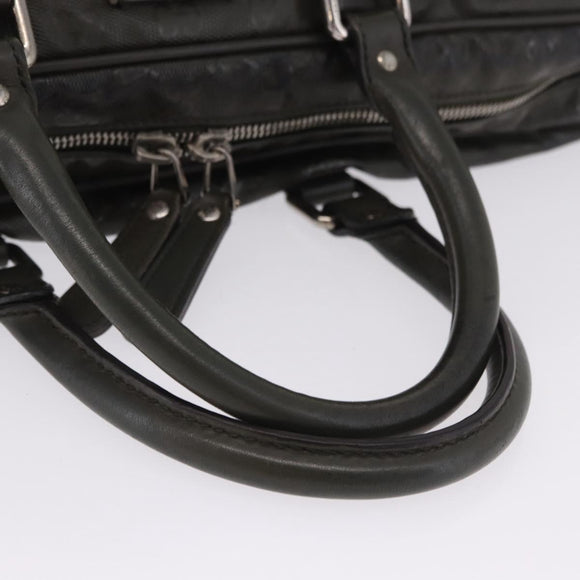 GUCCI GG Implementation Business Bag PVC Green Silver 201480 Auth ka5968