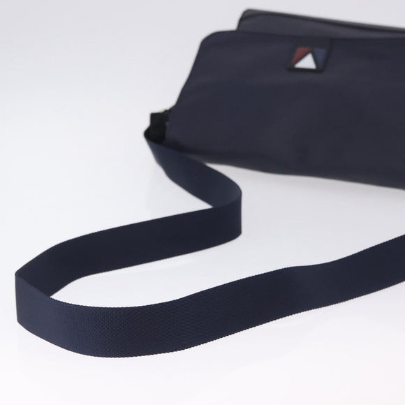 LOUIS VUITTON LV Cup V Line Cross Bag Leather Navy Silver M50443 LV Auth ka5969A