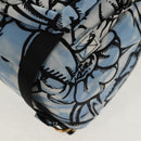 FENDI Backpack Nylon Blue Gold Auth ka596M-17