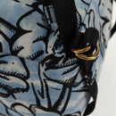 FENDI Rucksack Nylon Blau Gold Auth ka596M-18