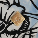 FENDI Backpack Nylon Blue Gold Auth ka596M-22