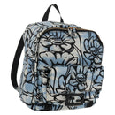 FENDI Rucksack Nylon Blau Gold Auth ka596M-1