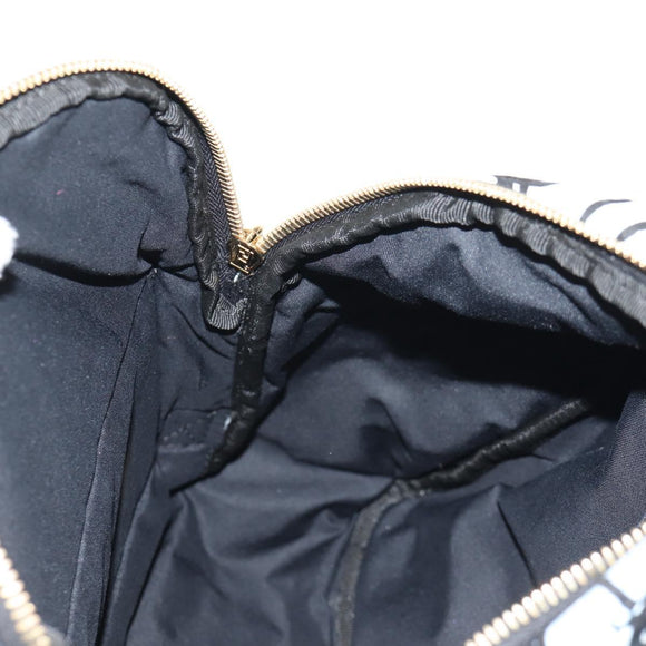 FENDI Backpack Nylon Blue Gold Auth ka596M