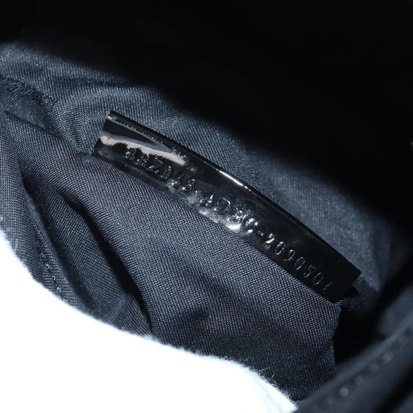 FENDI Rucksack Nylon Blau Gold Auth ka596M