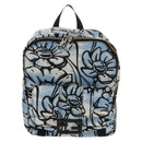 FENDI Rucksack Nylon Blau Gold Auth ka596M-13