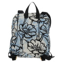 FENDI Rucksack Nylon Blau Gold Auth ka596M-2