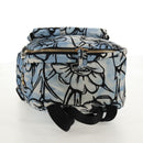 FENDI Backpack Nylon Blue Gold Auth ka596M-6