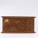 LOUIS VUITTON Monogram Vernis Mini Forsythe Hand Bag Bronze M91120 Auth ka5972-5