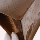 LOUIS VUITTON Monogram Vernis Mini Forsythe Hand Bag Bronze M91120 Auth ka5972-17