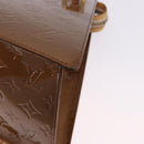 LOUIS VUITTON Monogram Vernis Mini Forsythe Hand Bag Bronze M91120 Auth ka5972-18