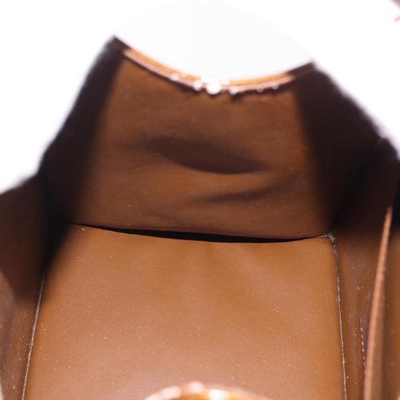 LOUIS VUITTON Monogram Vernis Mini Forsythe Hand Bag Bronze M91120 Auth ka5972
