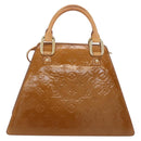 LOUIS VUITTON Monogram Vernis Mini Forsythe Hand Bag Bronze M91120 Auth ka5972-2