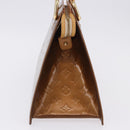 LOUIS VUITTON Monogram Vernis Mini Forsythe Hand Bag Bronze M91120 Auth ka5972-3
