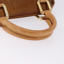 LOUIS VUITTON Monogram Vernis Mini Forsythe Hand Bag Bronze M91120 Auth ka5972-7