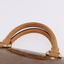 LOUIS VUITTON Monogram Vernis Mini Forsythe Hand Bag Bronze M91120 Auth ka5972-14