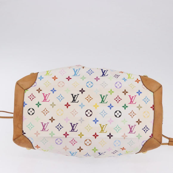 LOUIS VUITTON Monogram Multicolor Ursula Tote Bag White M40123 LV Auth ka5973V