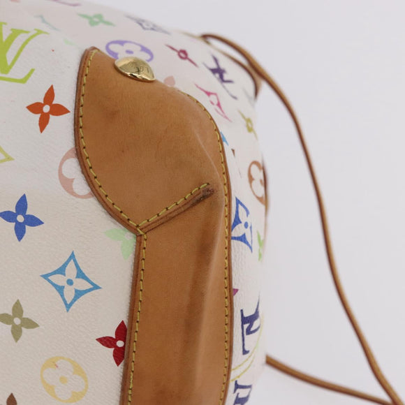 LOUIS VUITTON Monogram Multicolor Ursula Tote Bag White M40123 LV Auth ka5973V