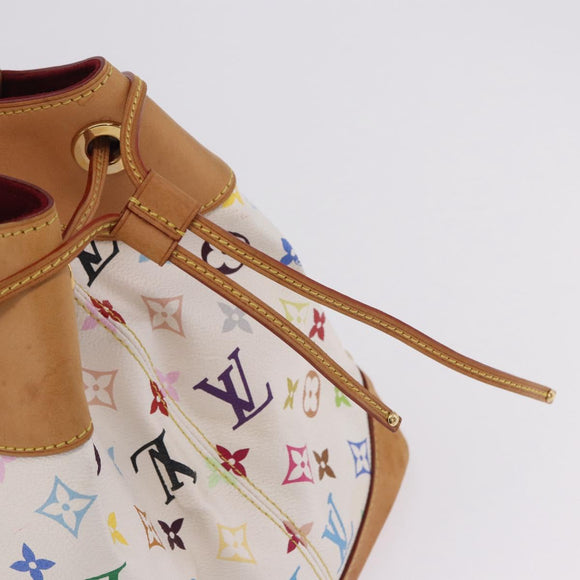 LOUIS VUITTON Monogram Multicolor Ursula Tote Bag White M40123 LV Auth ka5973V