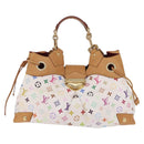 LOUIS VUITTON Monogram Multicolor Ursula Tote Bag White M40123 LV Auth ka5973V-2