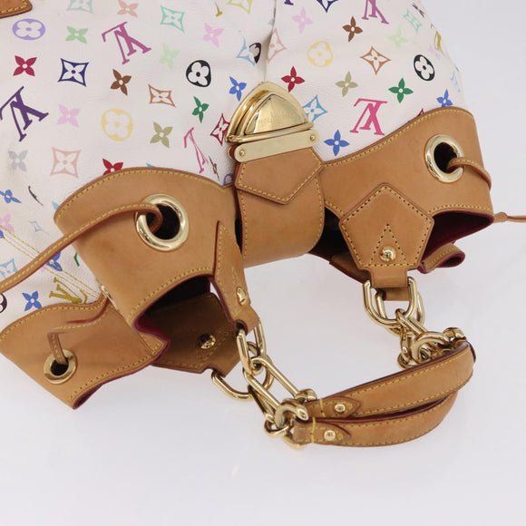 LOUIS VUITTON Monogram Multicolor Ursula Tote Bag White M40123 LV Auth ka5973V
