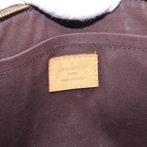 LOUIS VUITTON Monogram Vernis Rosewood Avenue Bag Amarante M93510 LV Auth ka5975