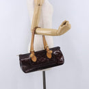 LOUIS VUITTON Monogram Vernis Rosewood Avenue Bag Amarante M93510 LV Auth ka5975-23