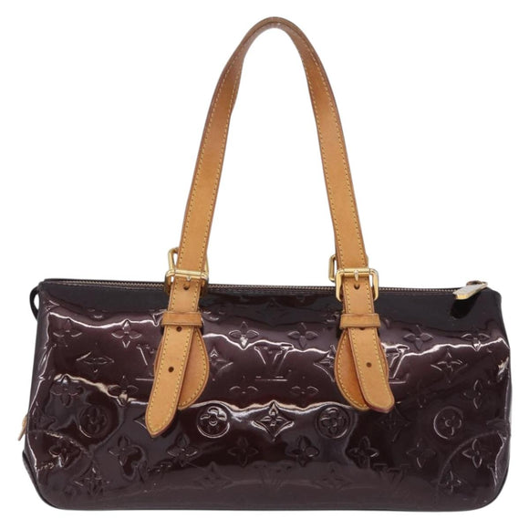 LOUIS VUITTON Monogram Vernis Rosewood Avenue Bag Amarante M93510 LV Auth ka5975