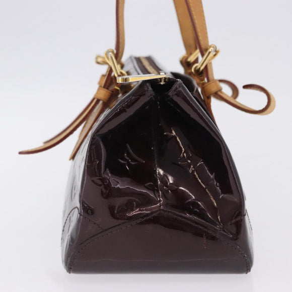 LOUIS VUITTON Monogram Vernis Rosewood Avenue Bag Amarante M93510 LV Auth ka5975