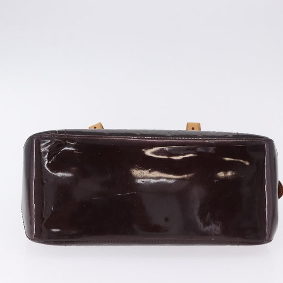 LOUIS VUITTON Monogram Vernis Rosewood Avenue Bag Amarante M93510 LV Auth ka5975