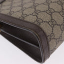 GUCCI GG Supreme Chain Web Sherry Line Bag PVC Beige Gold 503877 Auth ka5977V-9