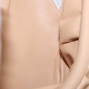 BOTTEGA VENETA INTRECCIATO Chain Shoulder Bag Leather Beige Gold Auth ka5978V-10
