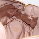 Miu Miu Matelasse Hand Bag Leather 2way Pink Gold Auth ka5983A-19