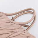Miu Miu Matelasse Hand Bag Leather 2way Pink Gold Auth ka5983A-8