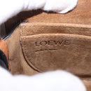 LOEWE Mini Gate Bag Shoulder Bag Leather Blue Gold Auth ka5984A-22