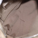 FENDI Zucchino Canvas Hand Pouch Beige Silver Auth ka5985A-17