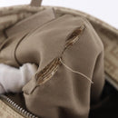 FENDI Zucchino Canvas Hand Pouch Beige Silver Auth ka5985A-20