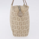 FENDI Zucchino Canvas Hand Pouch Beige Silver Auth ka5985A-5