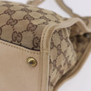 GUCCI GG Canvas Shoulder Bag Beige Gold 110292 Auth ka5987-15