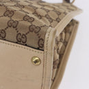 GUCCI GG Canvas Shoulder Bag Beige Gold 110292 Auth ka5987-17