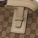 GUCCI GG Canvas Shoulder Bag Beige Gold 110292 Auth ka5987-18