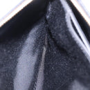 BURBERRY Chain Shoulder Bag Leather Black Gold Auth ka5988V-20