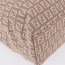 FENDI Zucchino Canvas Tote Bag Beige Gold Auth ka5989A-10