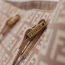 FENDI Zucchino Canvas Tote Bag Beige Gold Auth ka5989A-14