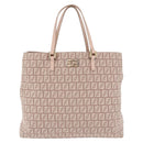 FENDI Zucchino Canvas Tote Bag Beige Gold Auth ka5989A-2